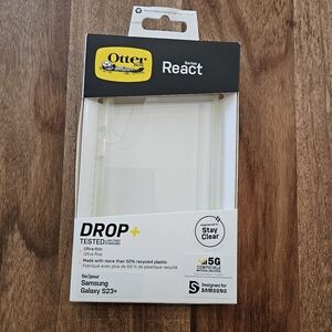 New With Box Otterbox React Samsung Galaxy S23 Clear Phone Case